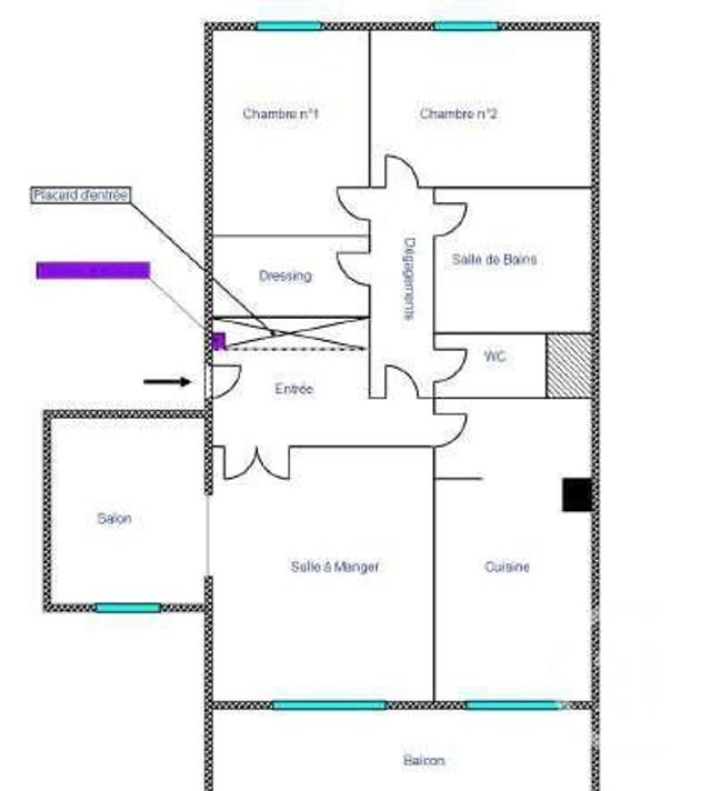 Afficher la photo en grand Appartement F4 à vendre - 4 pièces - 82.65 m2 - NANTES - 44 - PAYS-DE-LOIRE - Century 21 Longchamp