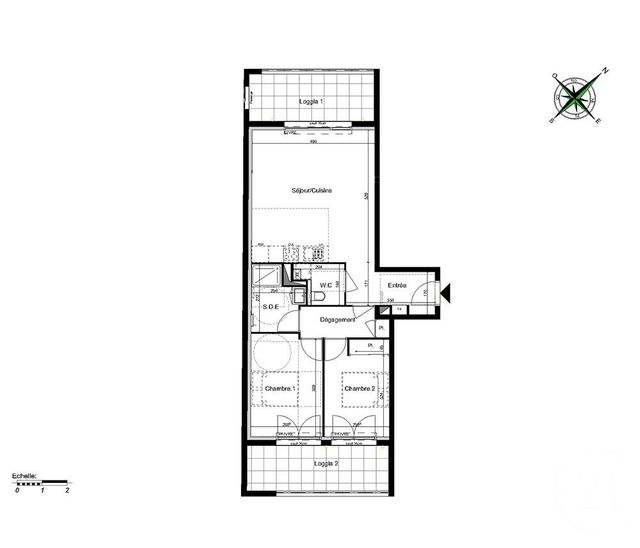 Appartement F3 à vendre - 3 pièces - 64.99 m2 - ST HERBLAIN - 44 - PAYS-DE-LOIRE - Century 21 Longchamp